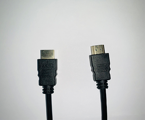 HDMI高清音视频连接线-普通黑色方头款